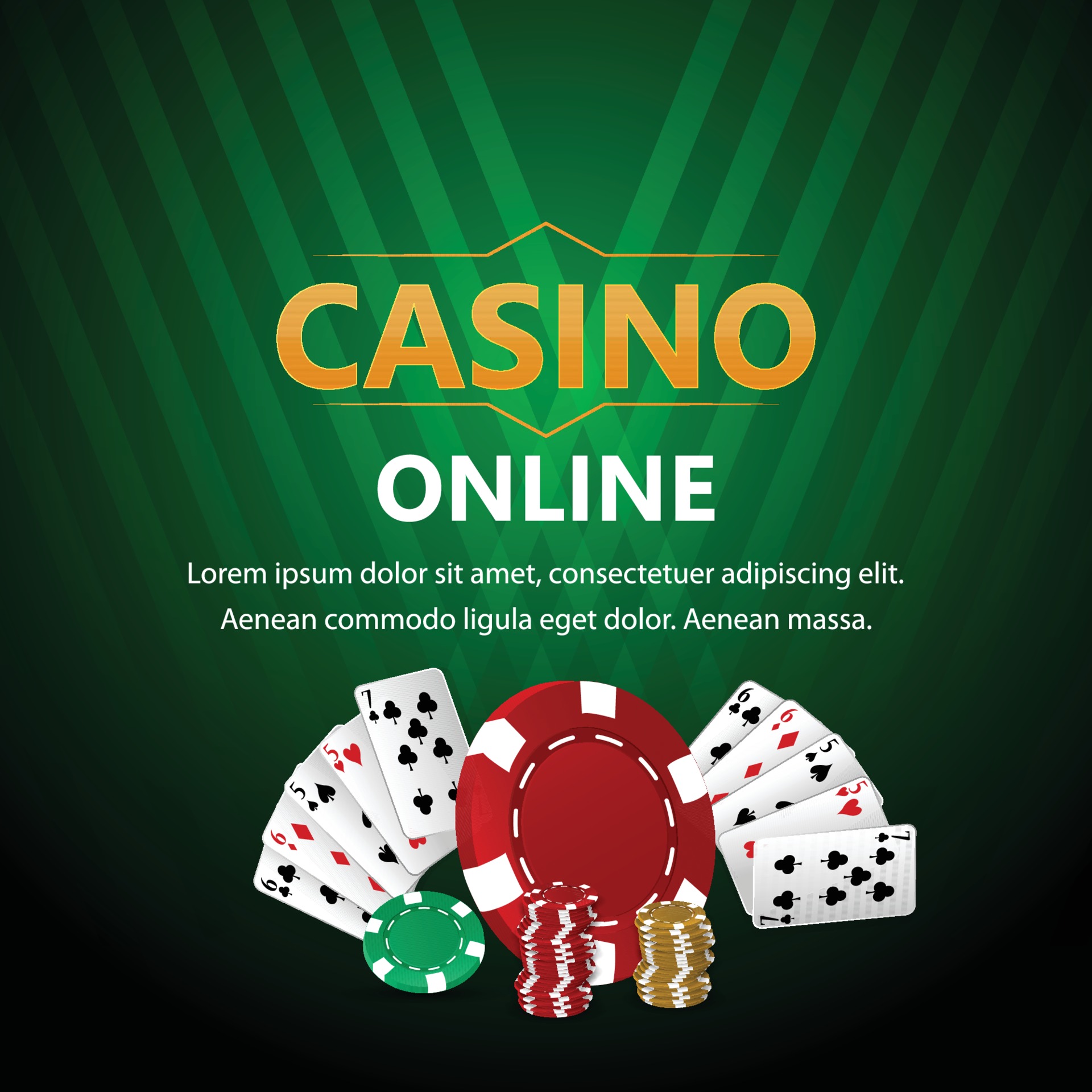jogo de jogo de casino online com cartas de jogar e fichas de casino  2152768 Vetor no Vecteezy
